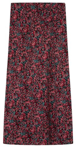 Springfield Falda Midi Estampada con Elástico Interior Falda Midi Estampada Mujer (Pack de 1)