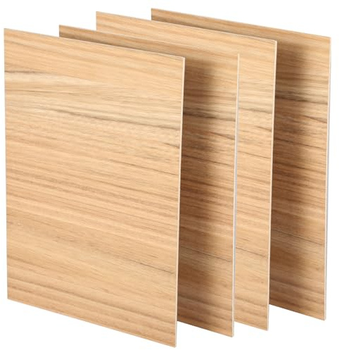 ATOMSTACK Sperrholz Ebenholz 297 x 215mm, Sperrholz Platten Laser Holz 3mm, Sperrholzplatten für Basteln, Lasergravieren, Schneiden, Brandmalerei, CNC Router, DIY Handcrafted, 4 Stück