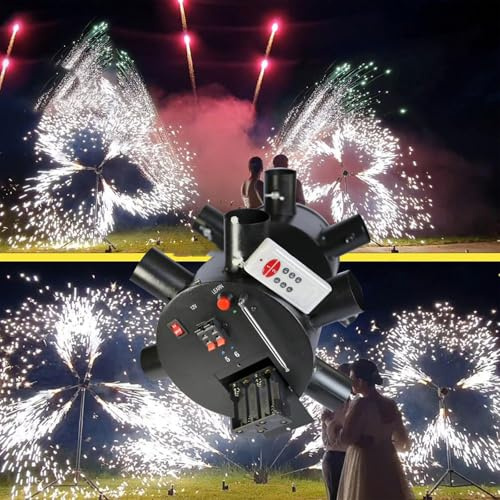 Accessoire de mariage, 12 signaux, 12 canaux en forme de cercle, Double roue rotative, télécommande sans fil, système de tir de feux d'artifice Pyro froid