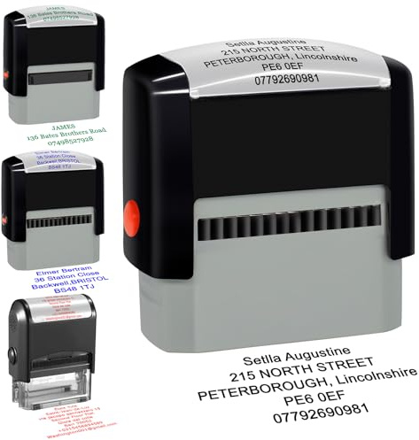 Timbro personalizzato di affari autoinchiostrante personalizzato timbro di gomma personalizzato timbro di indirizzo di ritorno