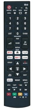 Jolly Line Compatible, Telecomando Universale TV per LG, Compatibile con televisore LG, nessuna Configurazione richiesta, JL1718-2/COMP