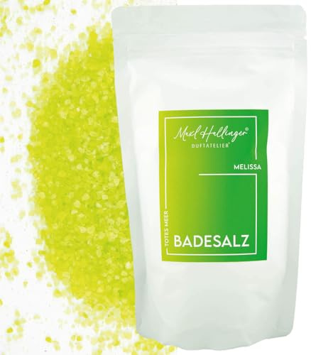 Hallingers Genuss Manufaktur Badesalz Edition Maxl Hallinger Duftattelier – Badezusatz mit Totes Meer Salz im edlen Geschenkbeutel, Wellness & Spa für Frauen, feine Geschenkidee, auch für Weihnachten