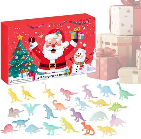Dinosaurie Adventskalender 24-Dagars 2025 Lysande Leksak