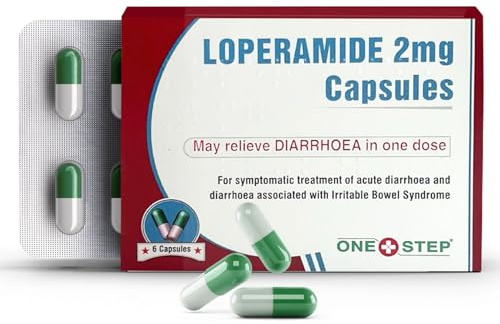 One Step Diarrhoea Relief 2mg Capsules Loperamide Hydrochloride 48 Caps
