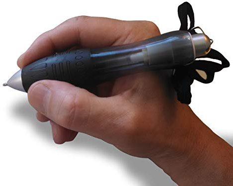Thixotropic Super Big Fat Pen for Arthritis (5 pack) Black Ink, Black Body + 5 Ink Refills