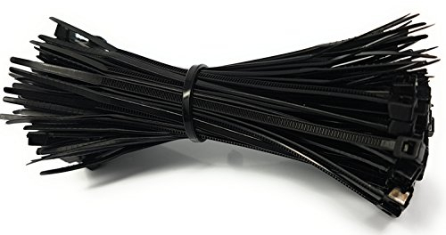 Reulin 100 Pcs Cable Ties 100 x 2.5mm Black