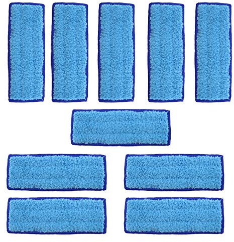 10pcs Housse de Nettoyage de Rechange Lavable Tampons Tissu Humide Remplacement Compatible pour Braava Jet 240 HS 1034