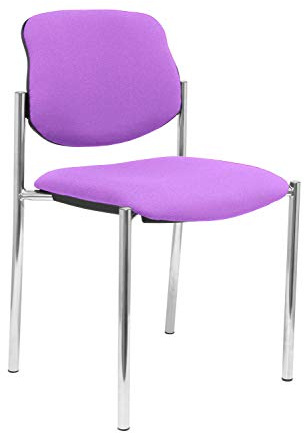 Piqueras Y Crespo (PIQU7) Silla Fija Villalgordo Bali Lila chasis Cromo Oficina, Talla unica