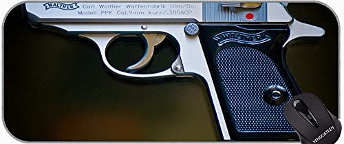 Grande tappetino per il mouse da gioco con cuciture del bordo, pistola Gale Game Online Guning Gaming Mousepad