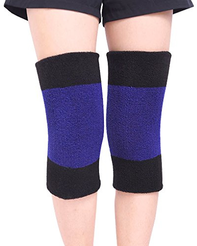 FakeFace Kniewärmer für Damen Herren Rutschfest Winter Warm Knieschoner Elastisch Knieschützer Doppelschicht Beinwärmer Knie-Wärmer Thermische Kniekompression Ärmel für Fußball Tanzen Yoga Sport