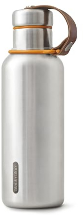 Black+Blum Insulated Wide Spout Water Bottle | Leakproof | 500ml | Orange | 24H Cold & 12H Hot, Vacuum Insulated, Stainless Steel, Carry Loop, BPA Free, Travel, Work, Gym & Daily Use