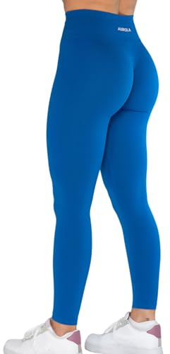 AUROLA Träningsleggings utan söm för kvinnor, scrunch tights, magkontroll, gym, fitness, tjej, sport, aktiva yogabyxor, S