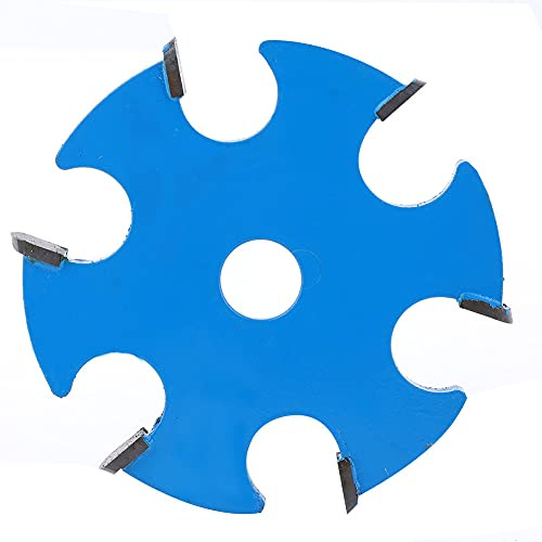 BORDSTRACT Disco da Intaglio del Legno in 6 Denti, Mola Blu Accessori Per Smerigliatrice Angolare Per La Lavorazione del Legno 100 Mm