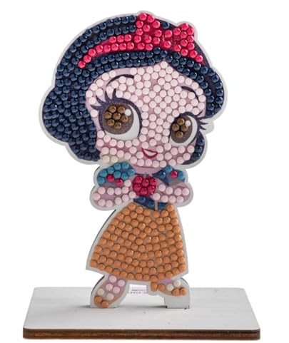 CRYSTAL ART - Kit Figurine à Diamanter - Activité Manuelle de Création et Ludique - Adulte et Enfant - Décoration Scintillante aux Couleurs Assorties - Disney - Blanche Neige