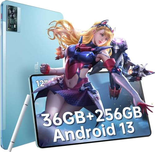 OUKITEL OT5 12 Zoll 2K Display Tablet - Helio G99 36GB RAM + 256GB ROM Gaming 11000mAh 16MP+8MP Android 13 Dual SIM/5G WiFi/GPS Windows