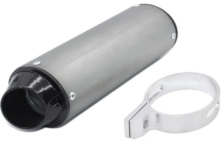 ENLIGMA Motorräder Auspuffanlage Für Kawasaki ATV Motocross Schalldämpfer Modifizierte Teile Universal 28mm 38mm Für 125cc 150cc 160cc Motorrad Auspuffrohr(09,28mm)