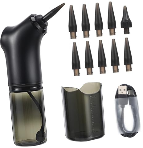 minkissy Pulitore Auricolare Elettrico a Flusso D'acqua Dispositivo Per Pulizia Delle Orecchie Per Adulti Kit Di Rimozione Del Cerume Contenitore e Accessori Inclusi Controllo Del Flusso D'
