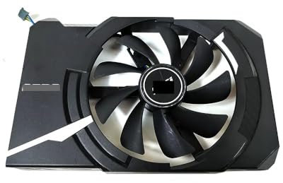 QKFTCSDW 95MMMSI GTX 1650 GTX 1660 Ti XY-D10015SH Graphics Fan Compatible with GTX 1650 GTX 1660 Ti Compatible with ITX 6G OC Cards Cooling Fan(Silver)