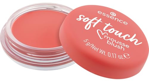 essence soft touch mousse blush, Rouge, Nr. 30, Rot, sofortiges Ergebnis, natürlich, matt, vegan, ölfrei, ohne Parabene, Nanopartikel frei, 1er Pack (5g)