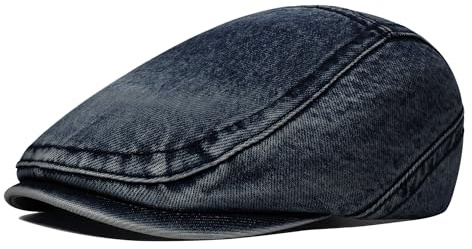 PivotWing Schiebermütze Herren Leicht Atmungsaktiv Flatcap Weich Baumwolle Täglicher Gebrauch Mütze