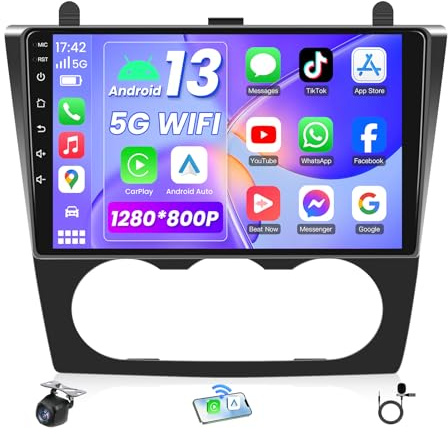 Car Stereo Radio for Nissan Altima 2007-2012: Wireless CarPlay Android Auto