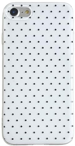 QLTYPRI for iPhone SE/iPhone 8/iPhone 7 Case Cute Polka Dot Case, White | Polka Dot Aesthetic Phone Case for Girls Women, Raised Camera Protection, Durable TPU Slim Shockproof Protective Phone Cover