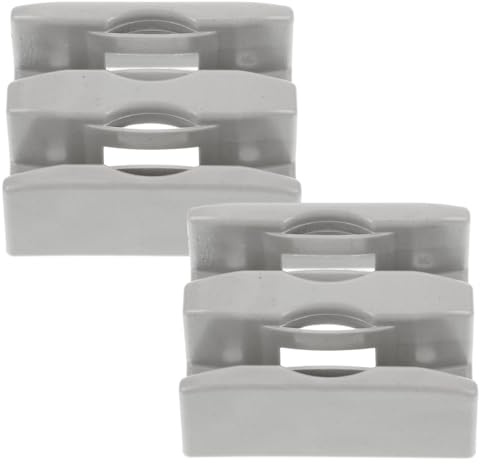 DOITOOL 2 Pezzi Ferma Porte per Cabina Doccia in Pp Affidabile Meccanismo di Fissaggio Efficiente per Vetro da 6-8mm Guida Inferiore per Porte Scorrevoli Doccia
