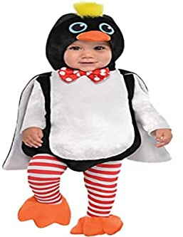 amscan 9902147 Barn Waddles The Penguin kostym (ålder 12-24 månader)