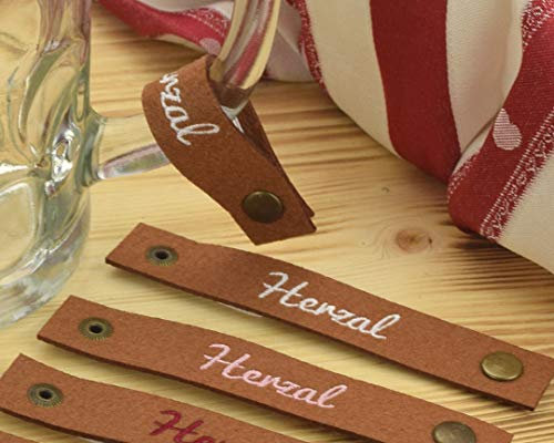 Henkelband 'Herzal' Bestickt - Stickfarbe wählbar - 1 Stück - Oktoberfest Maß Maßkrugband