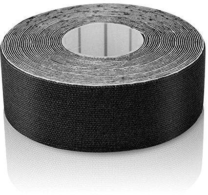 Shanrya Kinesiologie Tape, 1Roll 2,5 cm Breit x 5 Meter Langes Kinesiotapes Sportaufkleber Bandage Tape Sporttape Muskelklebeband für Füße Zehen Finger Bandagen Handgelenk Arm