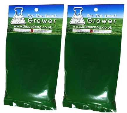 GEM-GARDEN Pack of 2 Smart Grow Bags Hydroponic Nutrients Co2 Bags for Grow Tents - Exhale Like Room Generator Bloom Large Root for Vegetables Fruits
