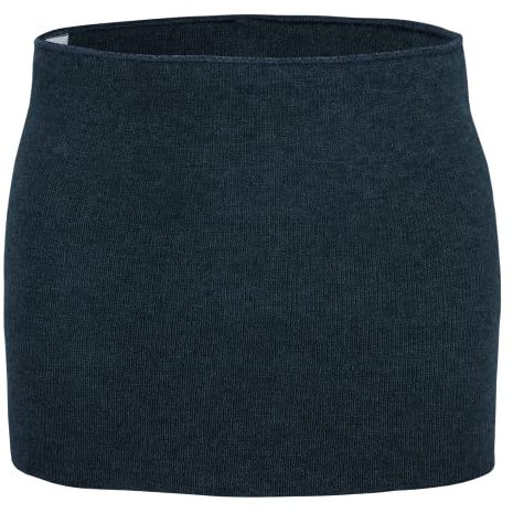 wobera Leib- und Nierenwärmer aus Wolle/Seide, intensive Ausführung, für Damen und Herren (Gr. XS, Farbe: marine)