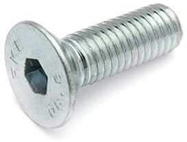 Senkkopfschrauben Innensechskant M6x20-25 Stück - Norm DIN 7991 - Vollgewinde - Innensechskant - Senkkopfschraube - Schraube mit abgesenktem Kopf - rostfrei