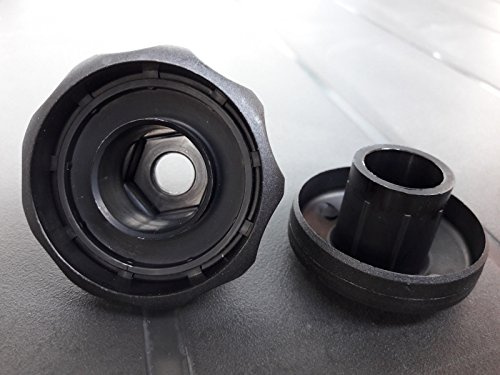 10 Stück Sterngriff leer Ø35mm zur Selbstmontage für Mutter oder Schraube M8 / Schlüssel 13
