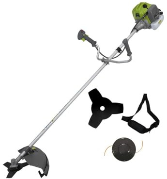 Vito – Desbrozadora térmica potente 43 cm3 – Motor 2T hoja 3 dientes bobina de alambre, arnés confort – herramienta de jardín