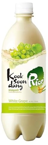 Kooksoondang White Grape Flavoured Rice Makgeolli Korean Rice Wine Drink 750ml 3% Alc./Vol