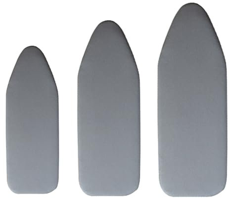 QTWLG Copriasse da Stiro di Ricambio Grigio Copriasse da Stiro in Cotone 30x90cm Copriasse da Stiro Durevole, Resistente alle Bruciature, Tessuto Termoriflettente(35x12in-90x30cm)