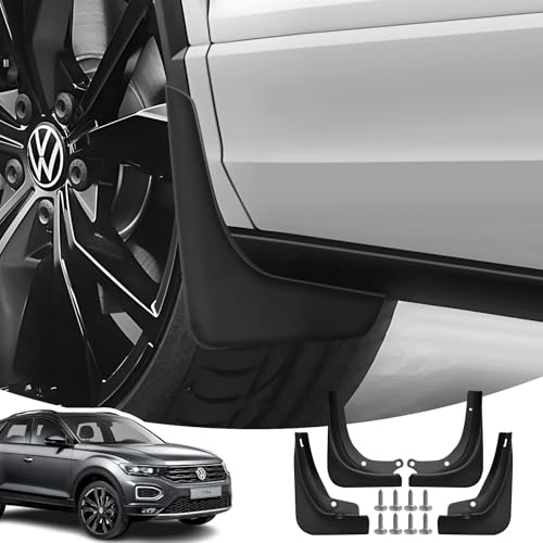 LANGBEAN (4 Stück) Schmutzfänger für VW T-ROC 2018-2025 | Vordere und Hintere Spritzschutz, mit Montageschrauben, Kein Bohren Nötig, NICHT für T Roc R-Line / R, ABS-Material