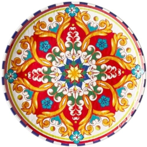 4 assiettes plates, Cordoba, D.20 x h.2,2 cm, mélamine pure