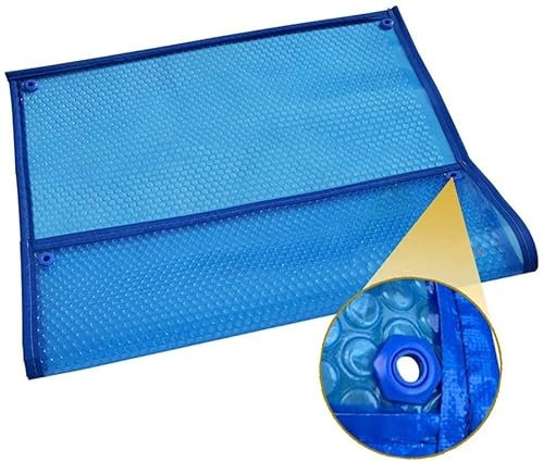 Solar Pool Cover for Heat Retention and UV Protection, Bubble Insulation Film for Above-Ground Swimming Pools, Waterproof and Dustproof