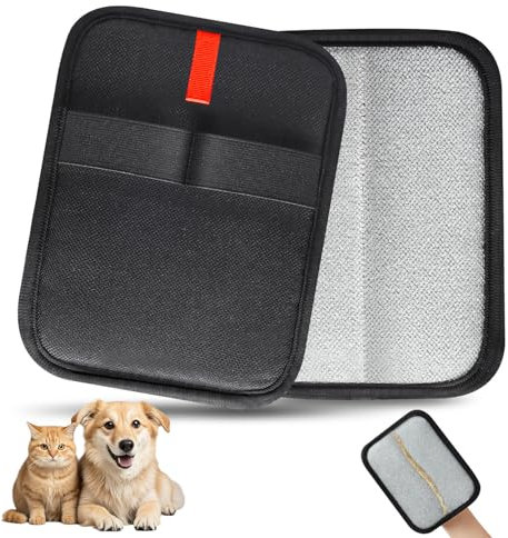 INABULETWO 1 Pcs Static Pet Hair Remover Gloves, Reusable Electrostatic Pet Cat Dog Hair Removal Grooming Gloves Brush Tool for Couch, Furniture, Carpet, Car Seat