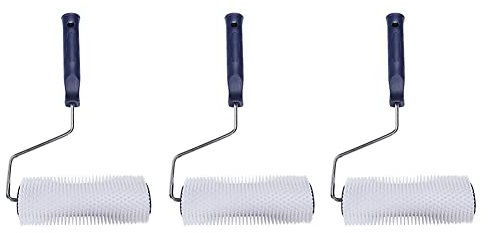 Lbvzxkad 3X Rodillo de PúAs Con Manejar de Plástico de 7 Pulgadas