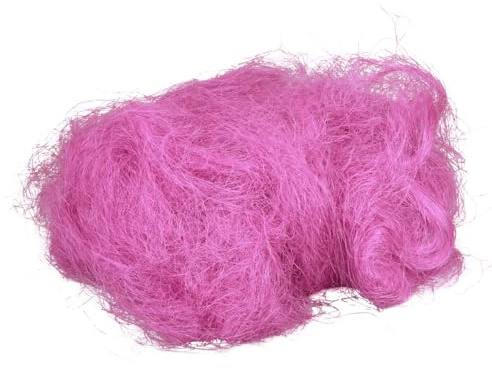 Leuchtendes Pink Sisalgras 300g - Naturfaser zum Basteln & Dekorieren