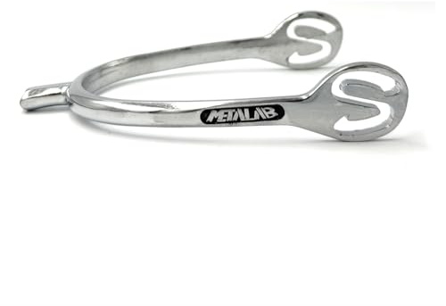 Equine Smile ES1077 METALAB SuperSpur Prince of Wales Sporen aus Zink mit Nylon Sporenriemen Reitsporen Reiten Spur (L 25 mm - Herren)