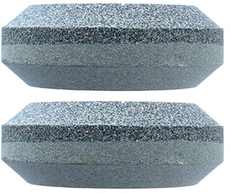 Double Grit Round Sharpening Stone for Cutter Machetes Portable Kitchens Tool with Sandstone Construction Double Grit Sharpening Stone