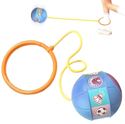 Generico Pallina Saltare alla Caviglia per Bambini,Anello Saltare Luminoso con Luce LED per Caviglia - Fitness Sport Giocattoli Interattivi per Bambini Ragazzi Adulti Parco Giochi Compleanno Scuola
