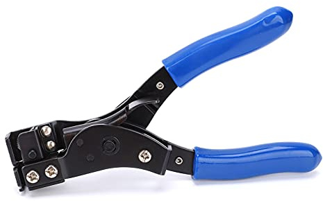 FTVOGUE Pinza per Fascette HT-2081 Strumento di Fissaggio in Acciaio Ad Alto Tenore di Carbonio per Fascette da 2,4-9 Mm Taglierina Automatica e Pinza per Rilegatura Cavi per Elettricisti