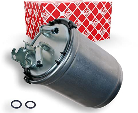 febi bilstein 100481 Kraftstofffilter mit Dichtringen, 1 Stück | Kompatibel mit: SEAT IBIZA III, SKODA FABIA I, FABIA I Combi, FABIA I Praktik, FABIA I Stufenheck, FABIA II, FABIA II Combi