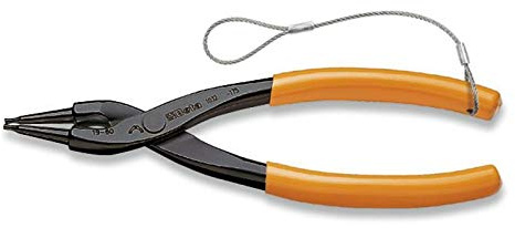 Beta Alicates de Punta Recta para Anillos Elásticos de Seguridad. para Agujeros Mangos Recubiertos de Pvc HSafe, 10324014