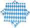 Heku 30243-B: 100 servilletas, 3 capas, azul bávaro, 33 x 33 cm